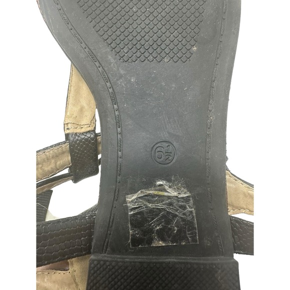 Diba black gold flat Sandals size 6.5 - Picture 6 of 12